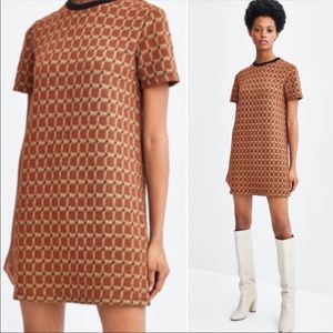 Zara Sparkly Jaquard Dress